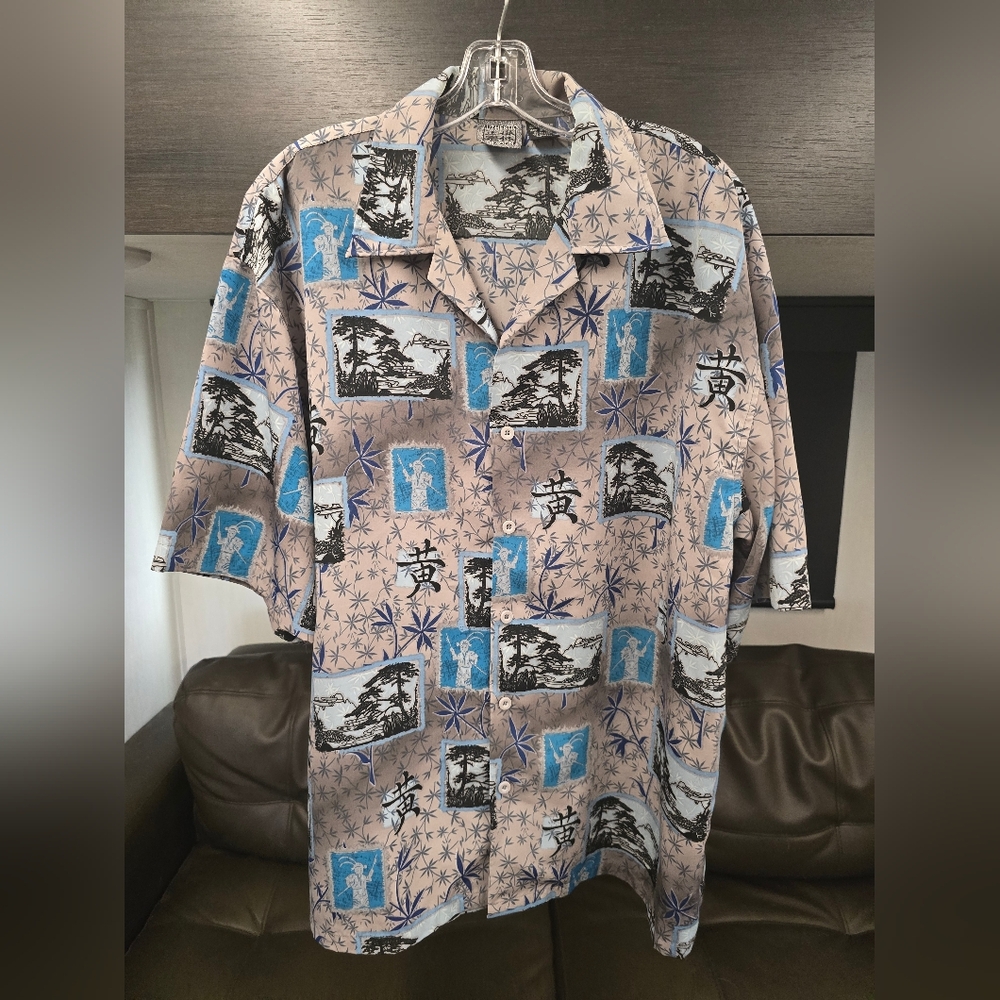 Authentic Shaolin men's Hawaiian shirt